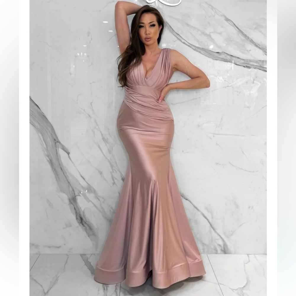 Elegant Satin Evening Gown